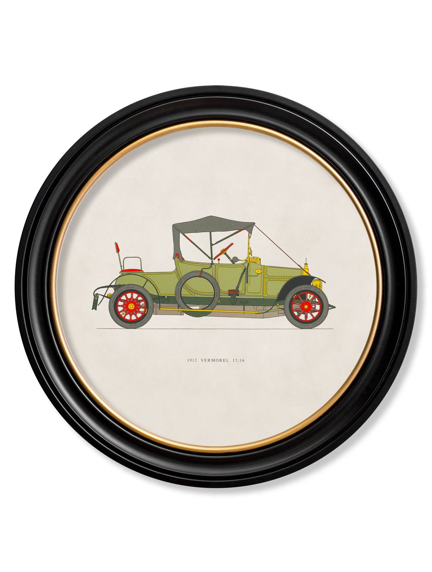 1912 VERMOREL 12/16 in Round Frame detail – Leya Buster Interiors