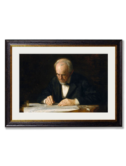 c.1882 The Writing Master – Thomas Eakins detail – Leya Buster Interiors