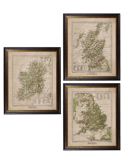 c.1880 Maps of The United Kingdom & Ireland detail – Leya Buster Interiors