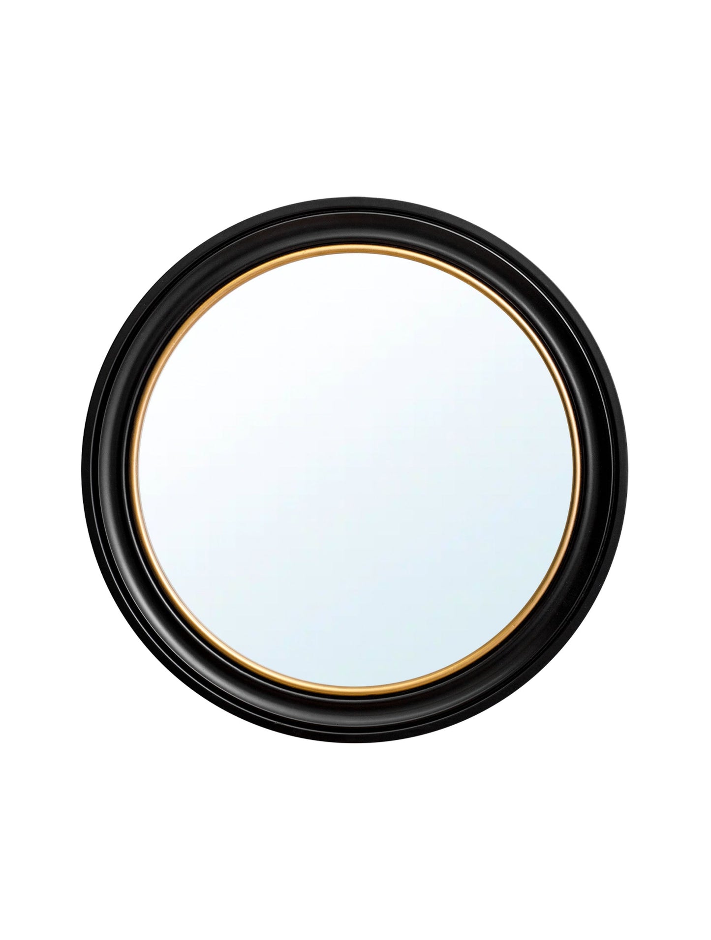 Round Mirror – Black and Gold detail – Leya Buster Interiors