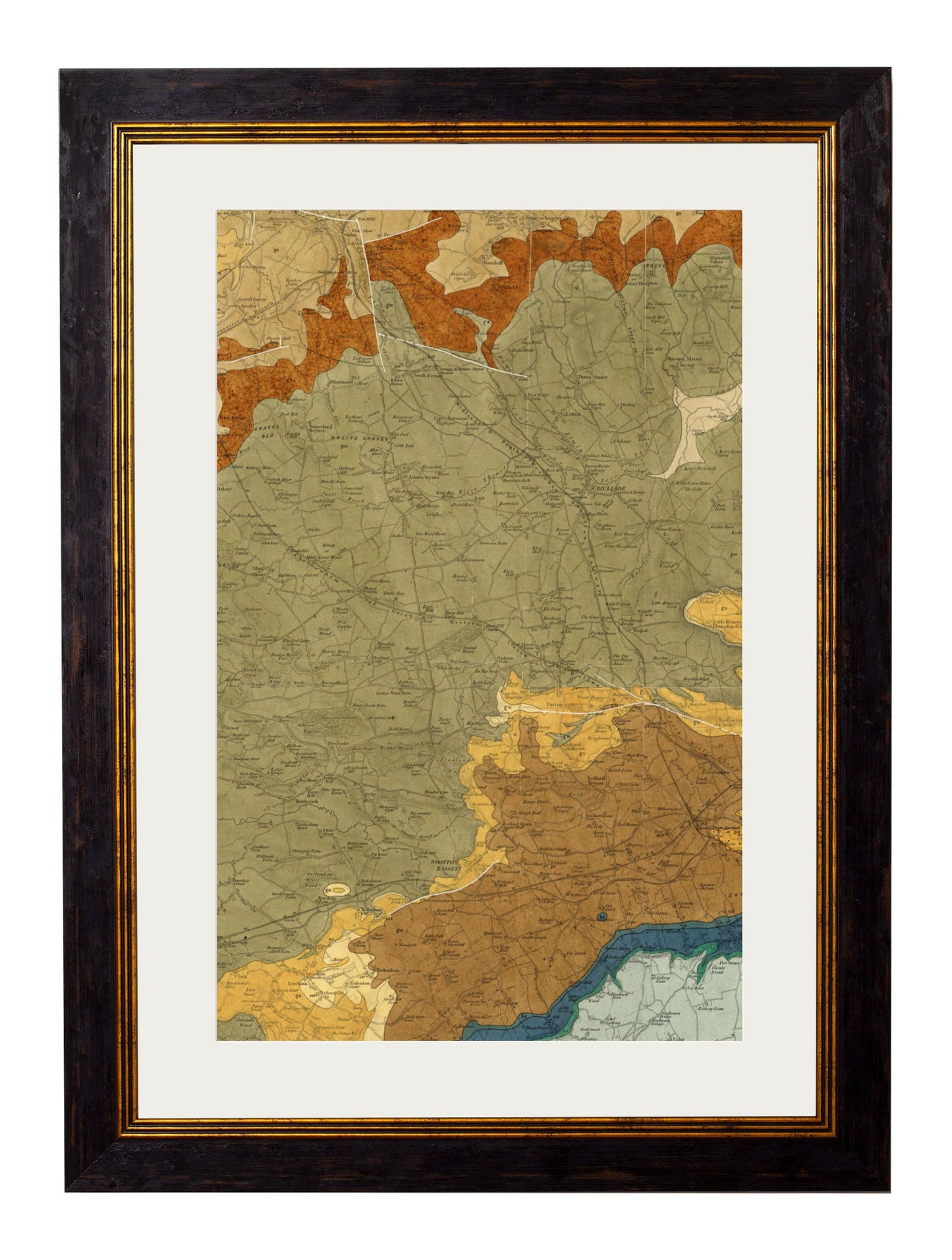 C.1850 British Geology Maps styled view – Leya Buster Interiors
