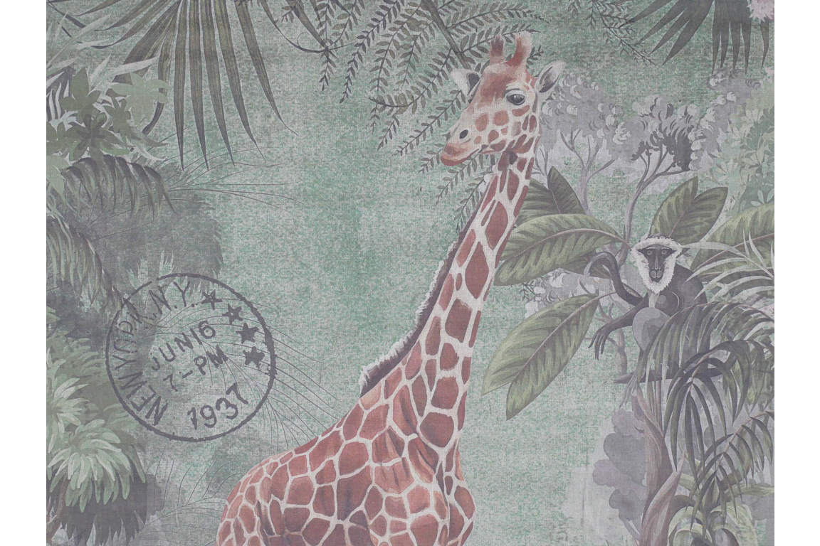 Giraffe jungle canvas artwork for bedroom, hallway or dining room
