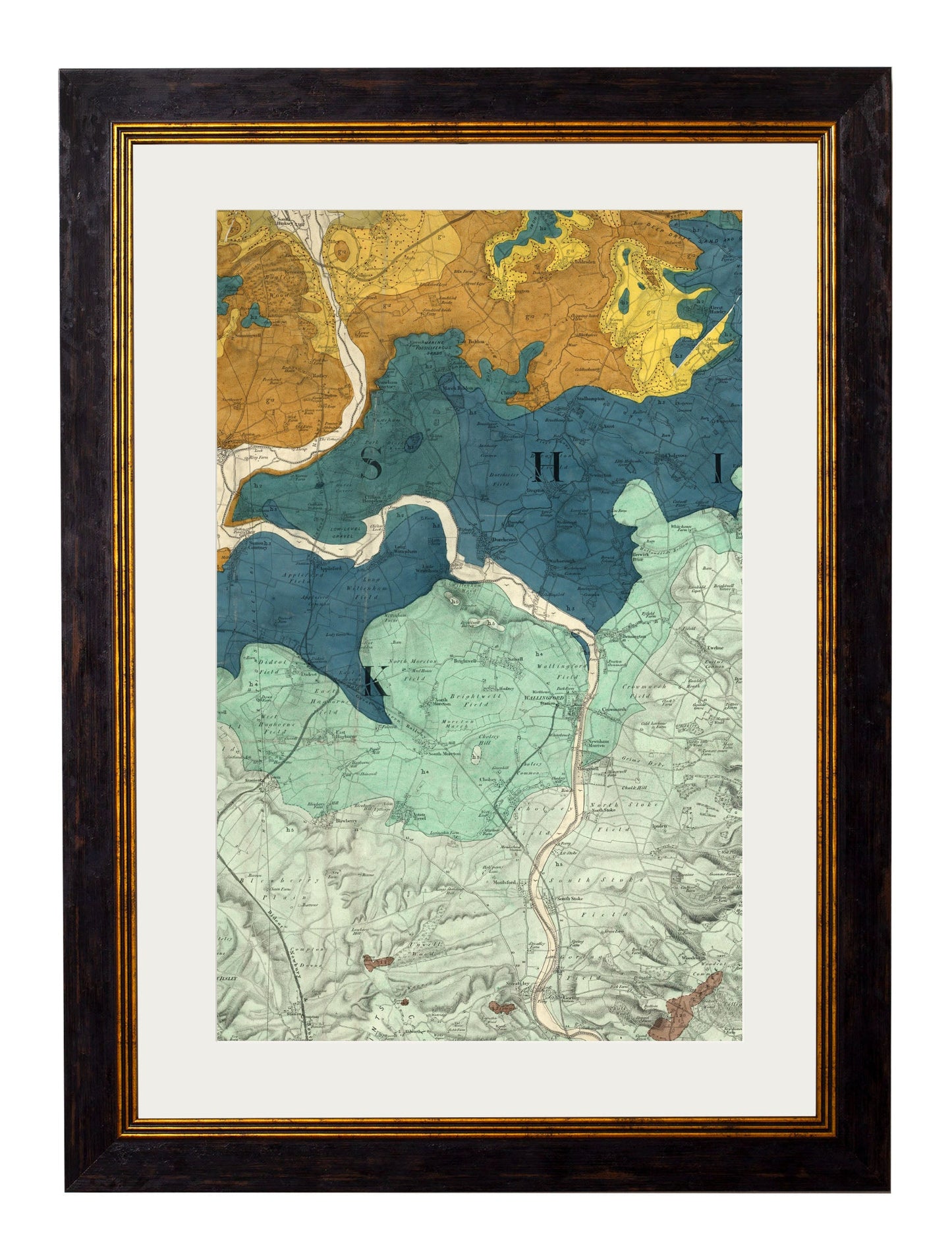 C.1850 British Geology Maps styled view – Leya Buster Interiors