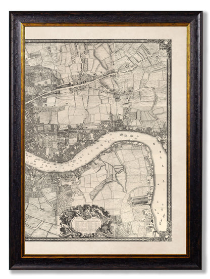 c.1746 London Triptych Map styled view – Leya Buster Interiors