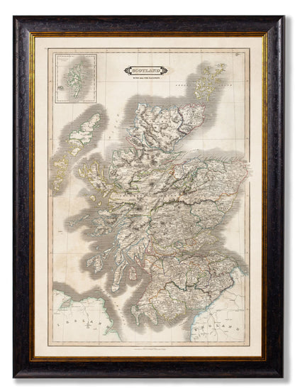 c.1831 Map of Scotland detail – Leya Buster Interiors