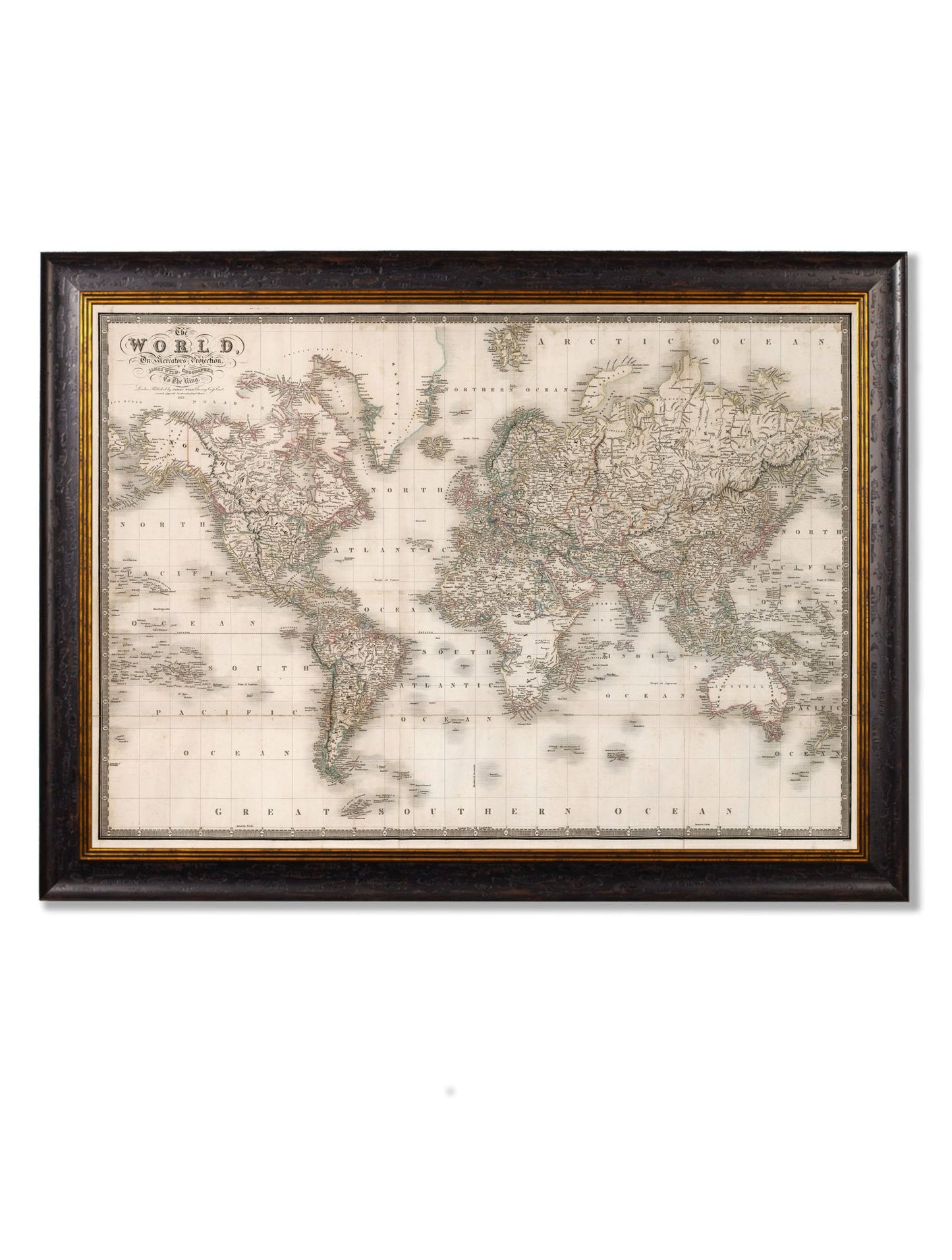 c.1838 Map of The World detail – Leya Buster Interiors